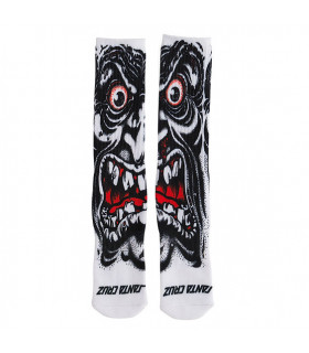 Santa Cruz Socks Roskopp Face Crew White Santa Cruz - 2