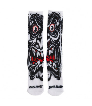 Santa Cruz Socks Roskopp Face Crew White Santa Cruz - 2