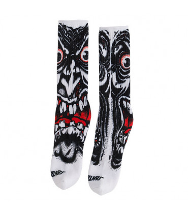 Santa Cruz Socks Roskopp Face Crew White Santa Cruz - 3