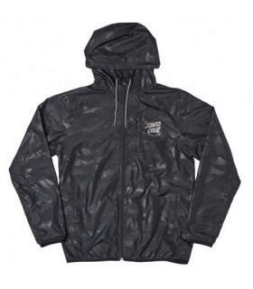 Santa Cruz Partial Dot Hooded Windbreaker Jacket Camo Blk Santa Cruz - 2