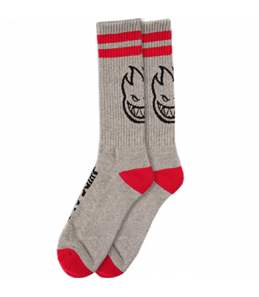 Calcetas Spitfire Heads Up Socks Gry Rd Blk