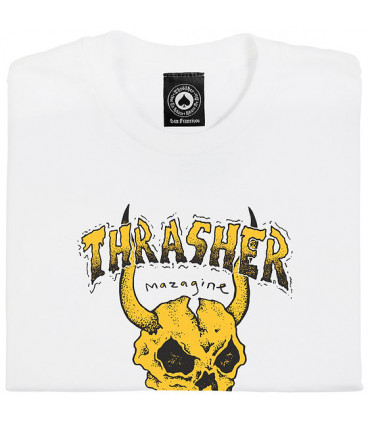 Playera Thrasher Barbarian Shirt White