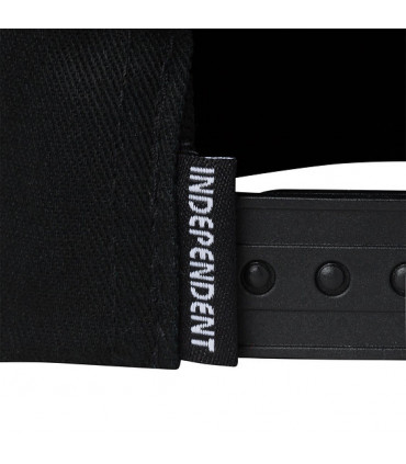 Independent Baseplate Snapback Mid Profile Hat Black