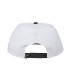 Santa Cruz Check Ringed Flamed Dot Snapback Mid Profile Hat White Black